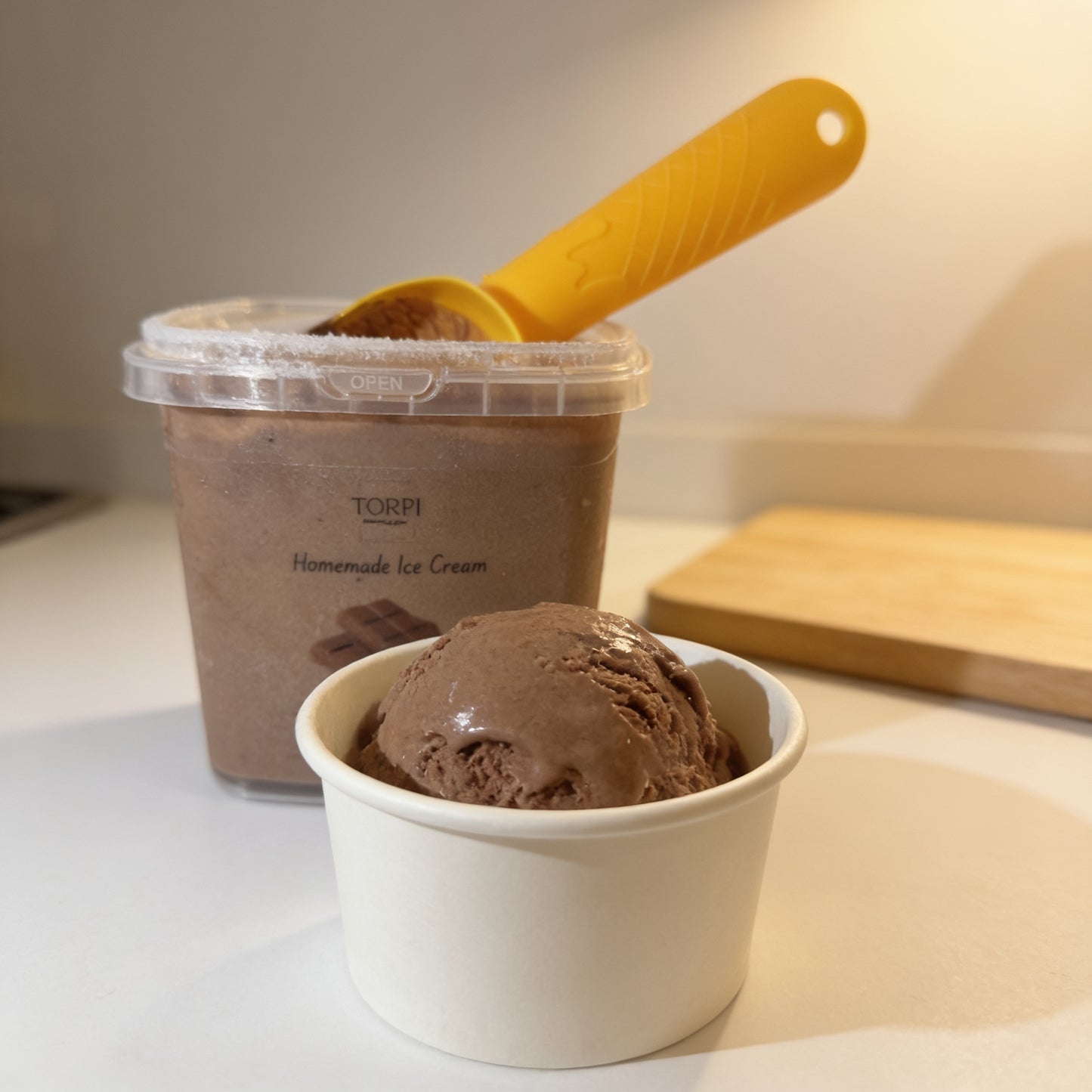 Homemade ice cream